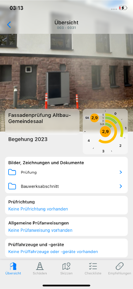 Übersicht App